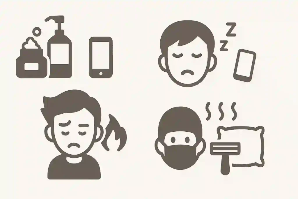 頬ニキビの原因を「4つの軸」で整理してみる