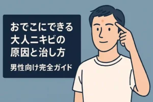 おでこにできる大人ニキビの原因と治し方｜男性向け完全ガイド
