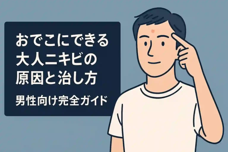 おでこにできる大人ニキビの原因と治し方｜男性向け完全ガイド