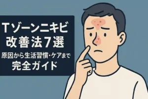Tゾーンニキビ改善法7選｜原因から生活習慣・ケアまで完全ガイド