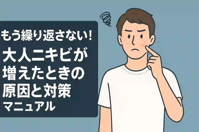 もう繰り返さない！大人ニキビが増えたときの原因と対策マニュアル