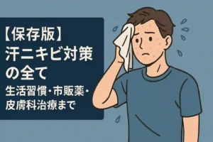 【保存版】汗ニキビ対策の全て|生活習慣・市販薬・皮膚科治療まで