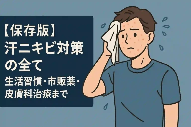 【保存版】汗ニキビ対策の全て｜生活習慣・市販薬・皮膚科治療まで