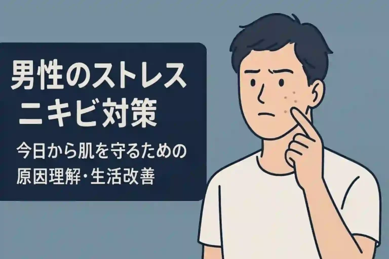 男性のストレスニキビ対策｜今日から肌を守るための原因理解・生活改善