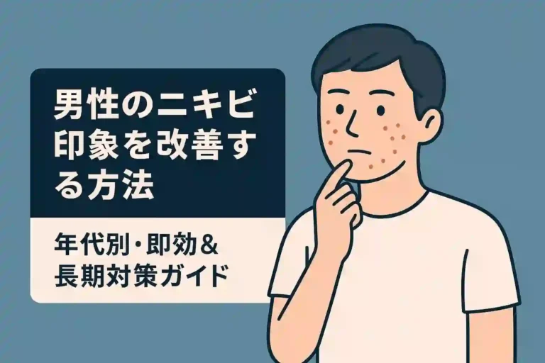 男性のニキビ印象を改善する3ステップ｜年代別原因と対策ガイド